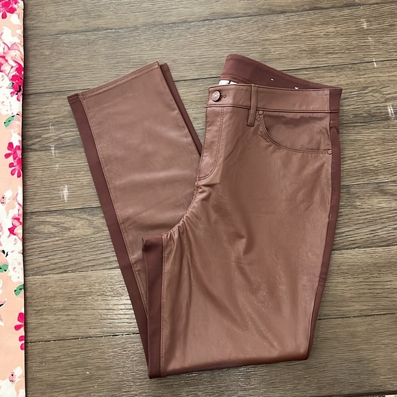 Chico’s Faux Leather Front Ponte Back Pants - Picture 5 of 10